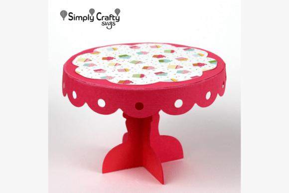 3D SVG Cupcake Stand Freebies