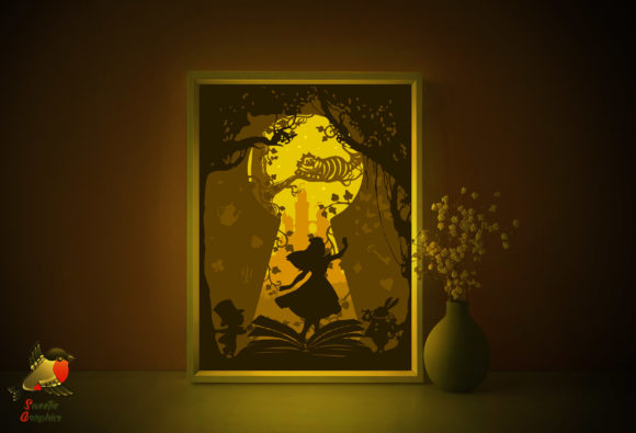 Alice in Wonderland 3D SVG for Shadow Boxes Review