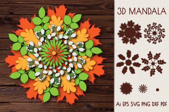 Autumn Wreath 3D Mandala: A Pro Review of 3D SVG Shapes