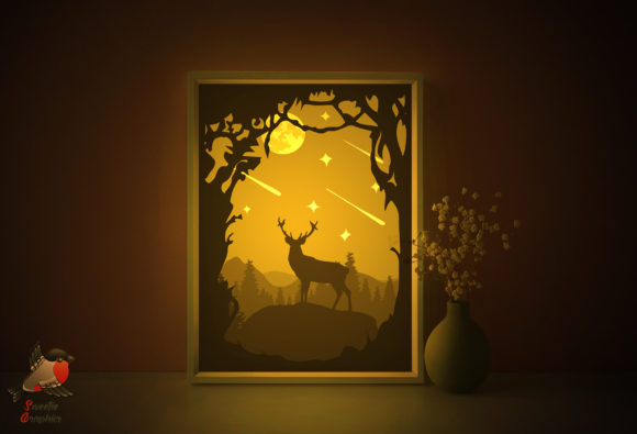 Forest Moon Deer Light Box Template Review