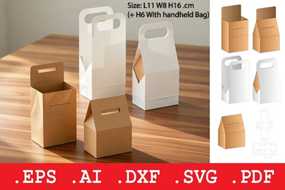 Gabled Carry Box 3D SVG Objects