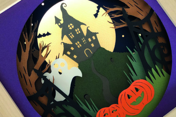 Haunted House - 3D SVG Shadow Boxes