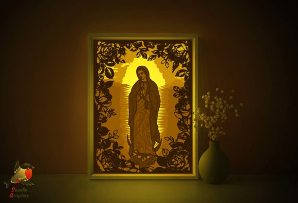 Lady of Guadalupe 3D SVG for Shadow Boxes