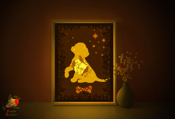 Puppy Dog 3D Light Box Template