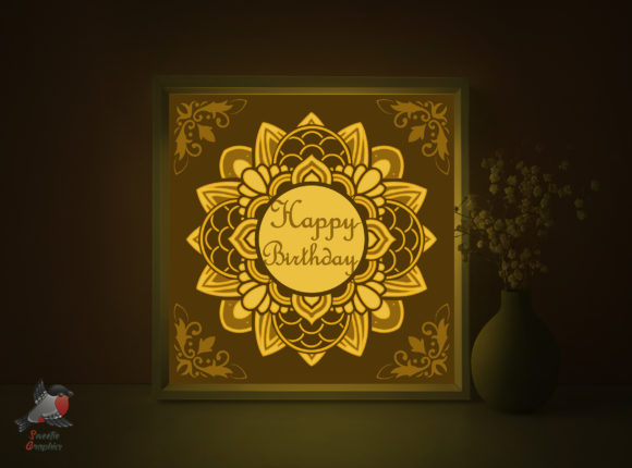 Review: Happy Birthday Gift Shadow Box Template for Crafters