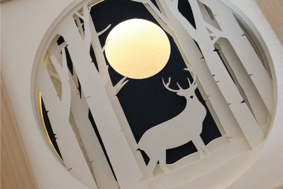 Stag Deer - 3D SVG Shadow Box